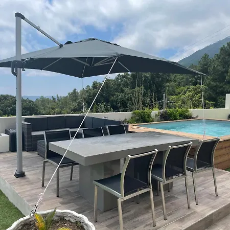 Rez De Piscine Privee Chauffee Pascialella De Muratello Vue Mer Porto-Vecchio (Corsica)
