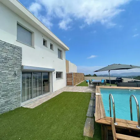 公寓 Rez De Piscine Privee Chauffee Pascialella De Muratello Vue Mer *