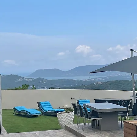 公寓 Rez De Piscine Privee Chauffee Pascialella De Muratello Vue Mer *